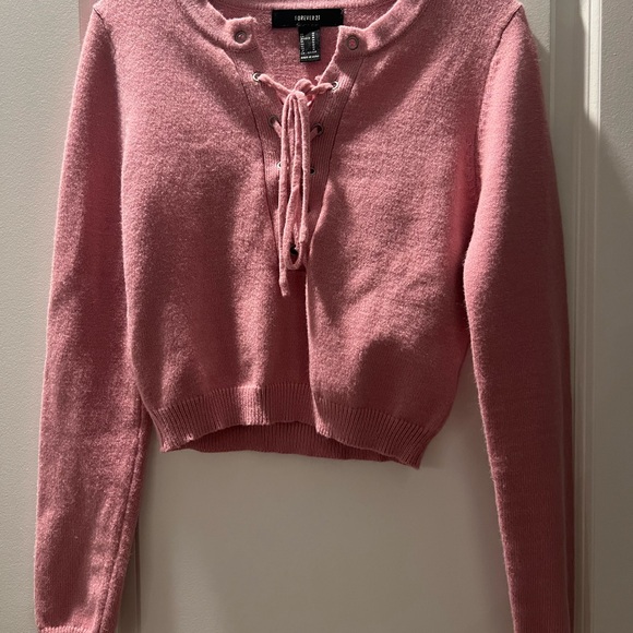 Forever 21 Pink Long Sleeve Top - Picture 1 of 1